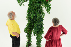 John Wolfson (stilts), Rich Hughson, Michele Halperin